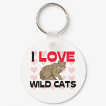 I Love Wild Cats keychains