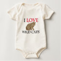 I Love Wild Cats t-shirts
