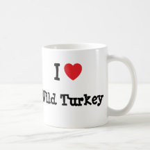 I love Wild Turkey heart T-Shirt Mug