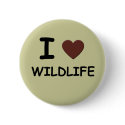 I LOVE WILDLIFE buttons by EndangeredWild I LOVE WILDLIFE buttons