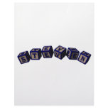 I love William toy blocks in blue Personalized Letterhead