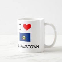 I Love Williamstown Vermont Mug