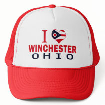 I love Winchester, Ohio Trucker Hats