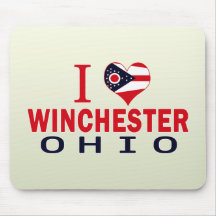 I love Winchester, Ohio Mouse Pads