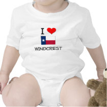 I Love Windcrest Texas Romper