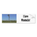 I Love Windmills! bumper stickers