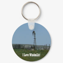 I Love Windmills! keychains