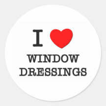 I Love Window Dressings Stickers