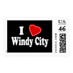 I Love Windy City postage