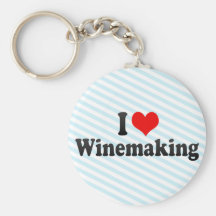 I Love Winemaking Key Chains