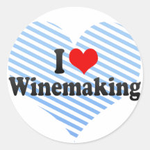 I Love Winemaking Sticker