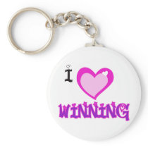 I LOVE Winning Key Chains