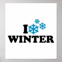 I love winter posters