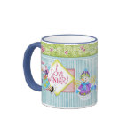 I Love Winter Snowmen Whimsical Coffee Cup mugs