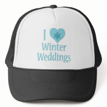 I Love Winter Weddings hats by doodles_designs I Love Winter Weddings hats