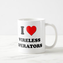 I Love Wireless Operators Mugs