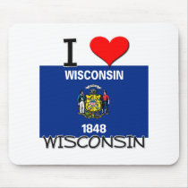 I Love Wisconsin mousepads by flagshirt I Love Wisconsin mousepads