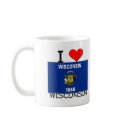 I Love Wisconsin mugs by flagshirt I Love Wisconsin mugs