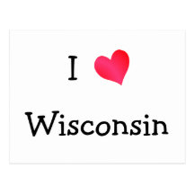 I Love Wisconsin Post Card