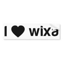 I Love Wixa Bumper Sticker
