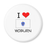 I Love Woburn Massachusetts magnets
