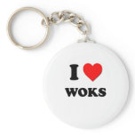 I love Woks Key Chains