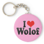 I Love Wolof Keychains