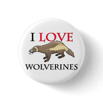 I Love Wolverines buttons by tshirtshirts I Love Wolverines buttons