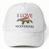 I Love Wolverines hats