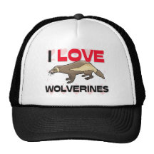 I Love Wolverines Trucker Hat