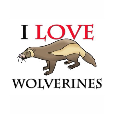 I Love Wolverines Tshirt by tshirtshirts