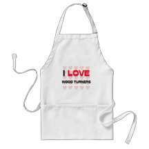 I LOVE WOOD TURNERS APRONS