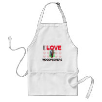 I Love Woodpeckers aprons by AnimalShirts I Love Woodpeckers aprons