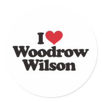 I Love Woodrow Wilson Round Sticker