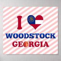I Love Woodstock, Georgia Posters