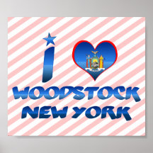 I love Woodstock, New York Poster