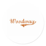 I Love Woodway Texas Stickers