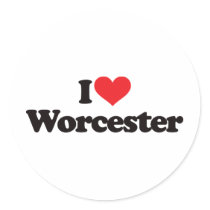 I Love Worcester stickers by visualnewbie I Love Worcester stickers