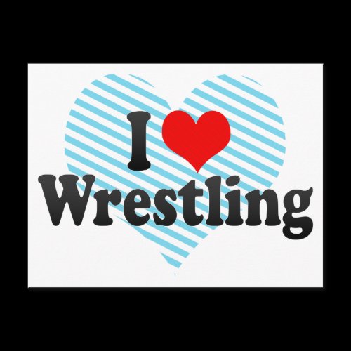 I Love Wrestling Post Card