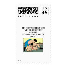 i love wrestling stamps