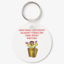 i love writing keychains