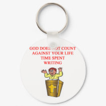 i love writing keychains