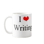 I love Writing mugs