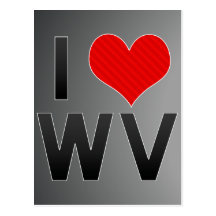 I Love WV Postcards