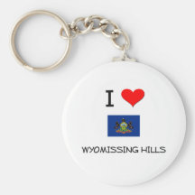 I Love Wyomissing Hills Pennsylvania Key Chain