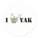 i love yak sticker sticker