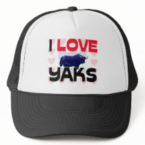 I Love Yaks Hats