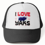 I Love Yaks hats