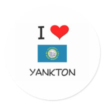 I Love Yankton South Dakota Stickers