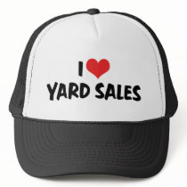 I Love Yard Sales Hats